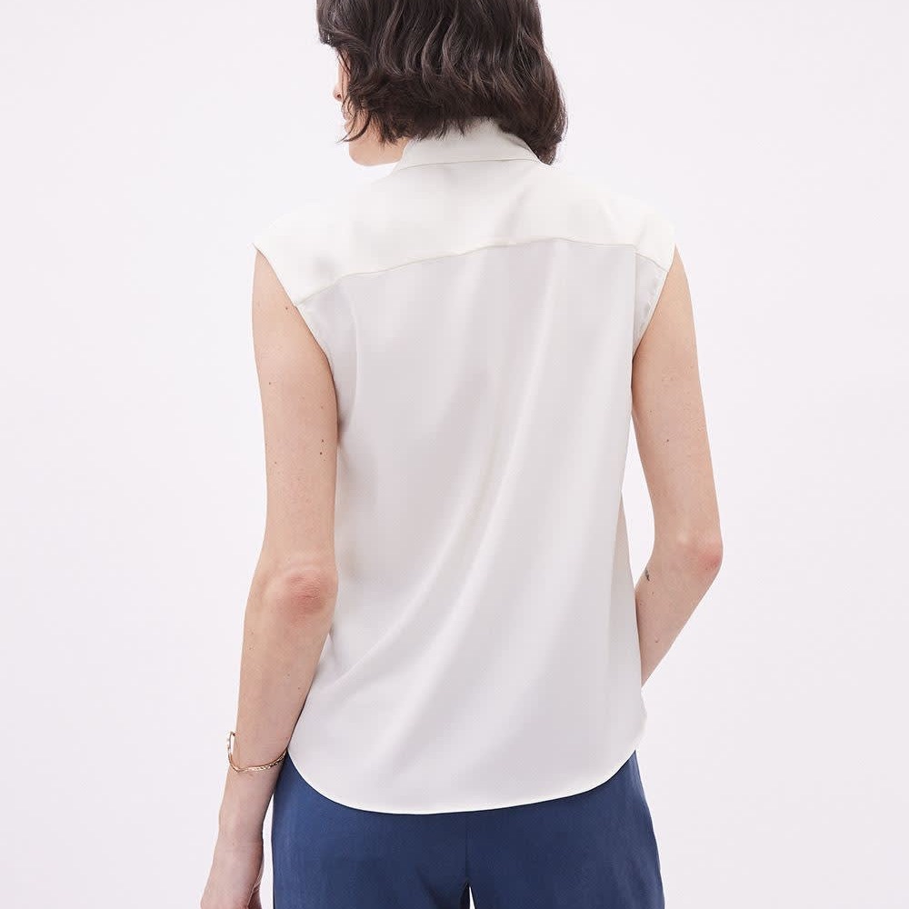 RW&CO. Sleeveless Ruffle Blouse SIZE SMALL NEW - Picture 2 of 12